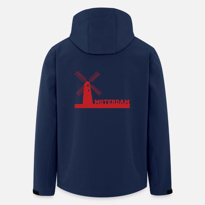 Amsterdam - Netherlands - Netherlands - Gift - Men’s Recycled Softshell Jacket by Stanley/Stella - navy