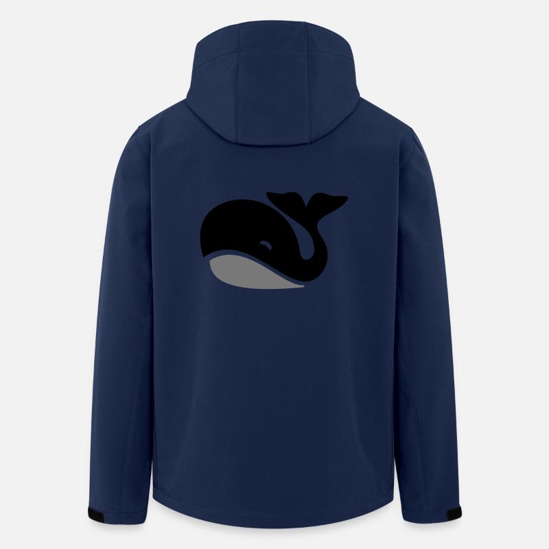 Wal - Recycelte Männer Softshell-Jacke von Stanley/Stella - Navy