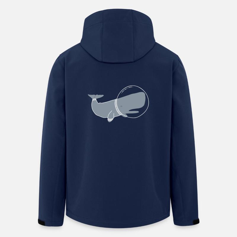 SPACE WHALE - Recycelte Männer Softshell-Jacke von Stanley/Stella - Navy