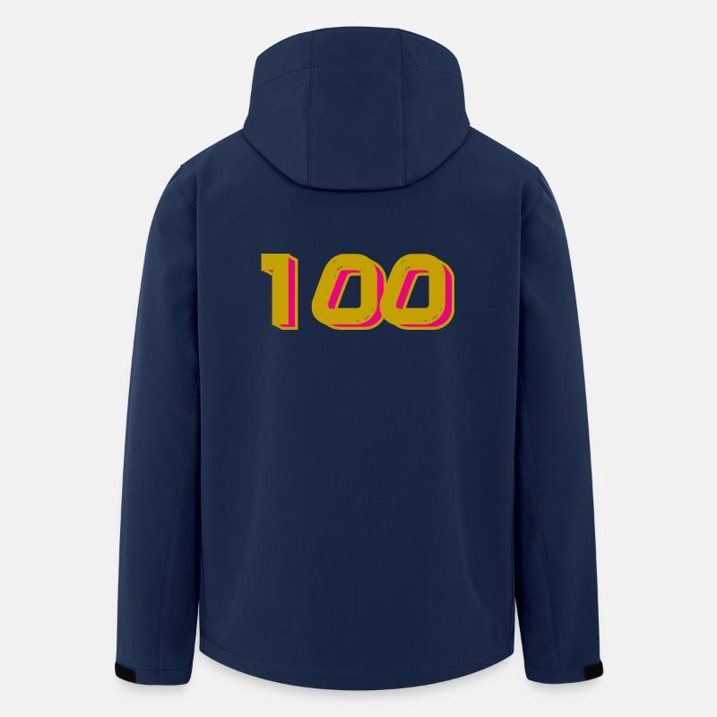 100. 100 ANS. 100e ANNIVERSAIRE. ANNIVERSAIRE 100 - Veste softshell homme en polyester recyclé Stanley/Stella - marine