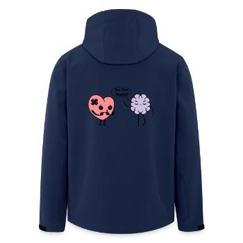 Apprendre le coeur - Veste softshell homme en polyester recyclé Stanley/Stella - marine - Dos - AI Model Male 185 light (185cm)