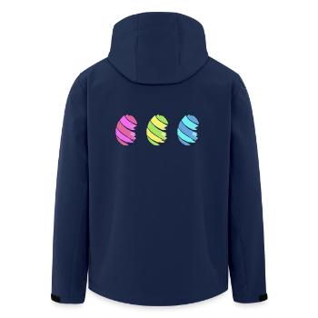 Les oeufs de Pâques oeufs de ostern75 Oeufs - Veste softshell homme en polyester recyclé Stanley/Stella - marine - Dos - AI Model Male 185 light (185cm)