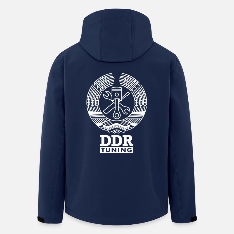 DDR Tuning Wappen 1c - Recycelte Männer Softshell-Jacke von Stanley/Stella - Navy