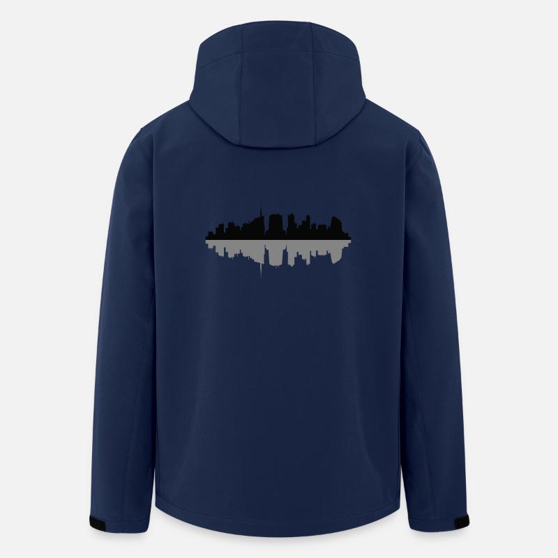 Mailand Skyline - Recycelte Männer Softshell-Jacke von Stanley/Stella - Navy