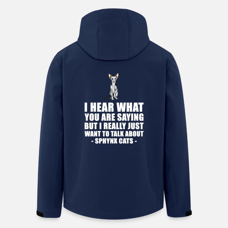 Sphynx Chat cadeau mignon - Veste softshell homme en polyester recyclé Stanley/Stella - marine
