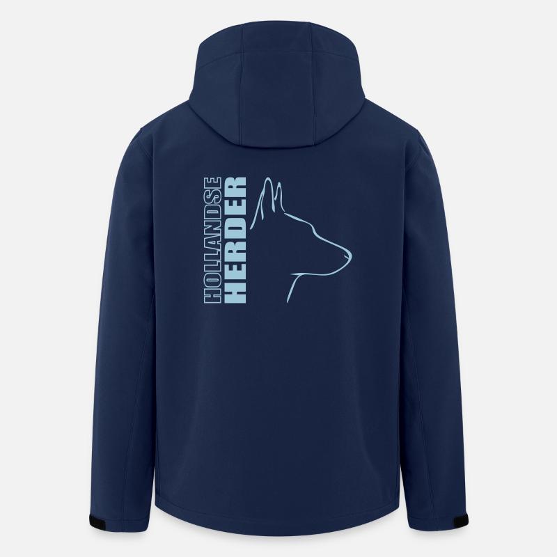 HOLLANDSE HERDER PROFIL - Recycelte Männer Softshell-Jacke von Stanley/Stella - Navy