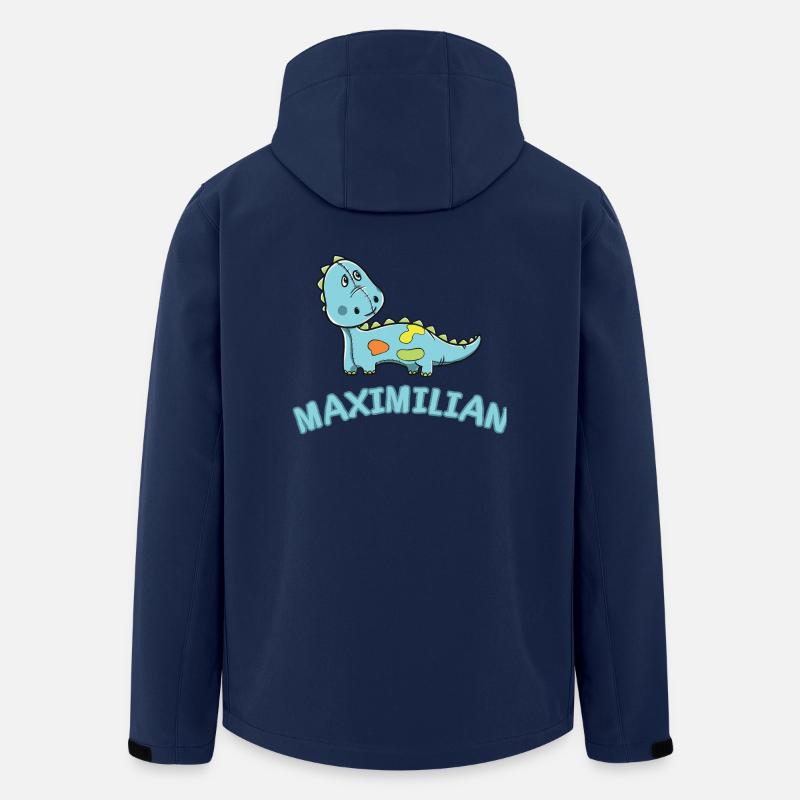 Dinosaurier lustig Kind Maximilian Geschenk Geburt - Recycelte Männer Softshell-Jacke von Stanley/Stella - Navy