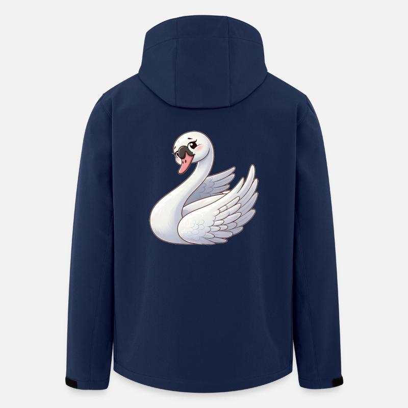 Cygne blanc comme ange céleste - Veste softshell homme en polyester recyclé Stanley/Stella - marine