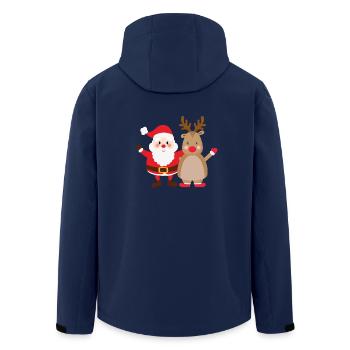 rudolph santa - Recycelte Männer Softshell-Jacke von Stanley/Stella - Navy - Hinten - AI Model Male 185 light (185cm)