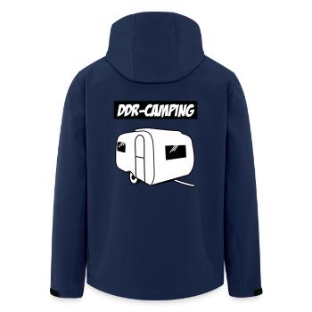 DDR-Camping QEK Junior - Recycelte Männer Softshell-Jacke von Stanley/Stella - Navy - Hinten - AI Model Male 185 light (185cm)