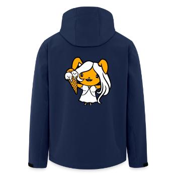 Bunny Eats Cream Waffle Cream Yummy Girl Woman - Veste softshell homme en polyester recyclé Stanley/Stella - marine - Dos - AI Model Male 185 light (185cm)