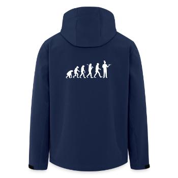 Evolution serveur de cadeau Serveuse Barista - Veste softshell homme en polyester recyclé Stanley/Stella - marine - Dos - AI Model Male 185 light (185cm)