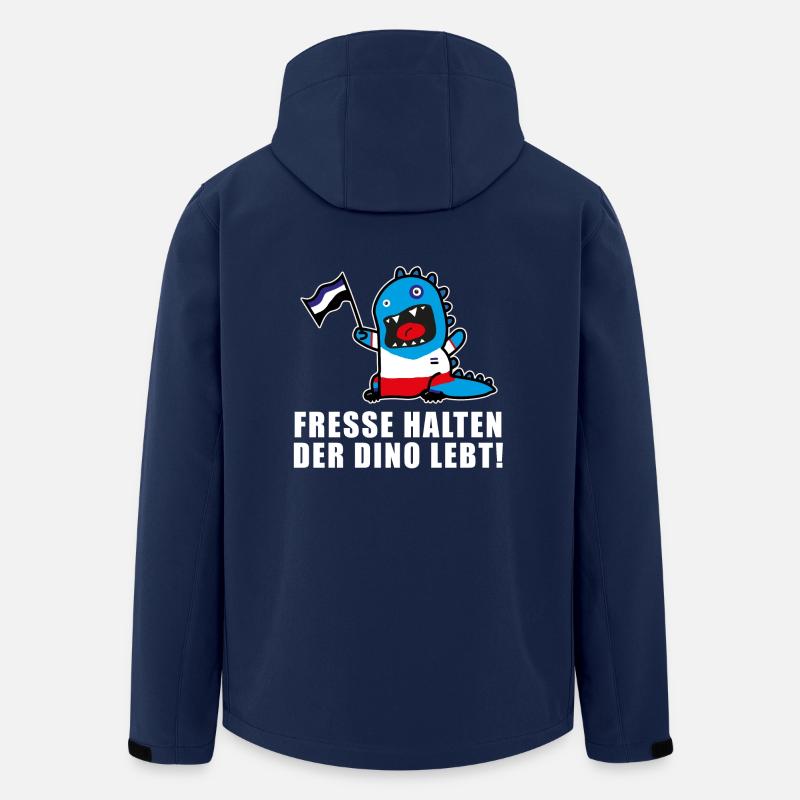 Dino - Recycelte Männer Softshell-Jacke von Stanley/Stella - Navy