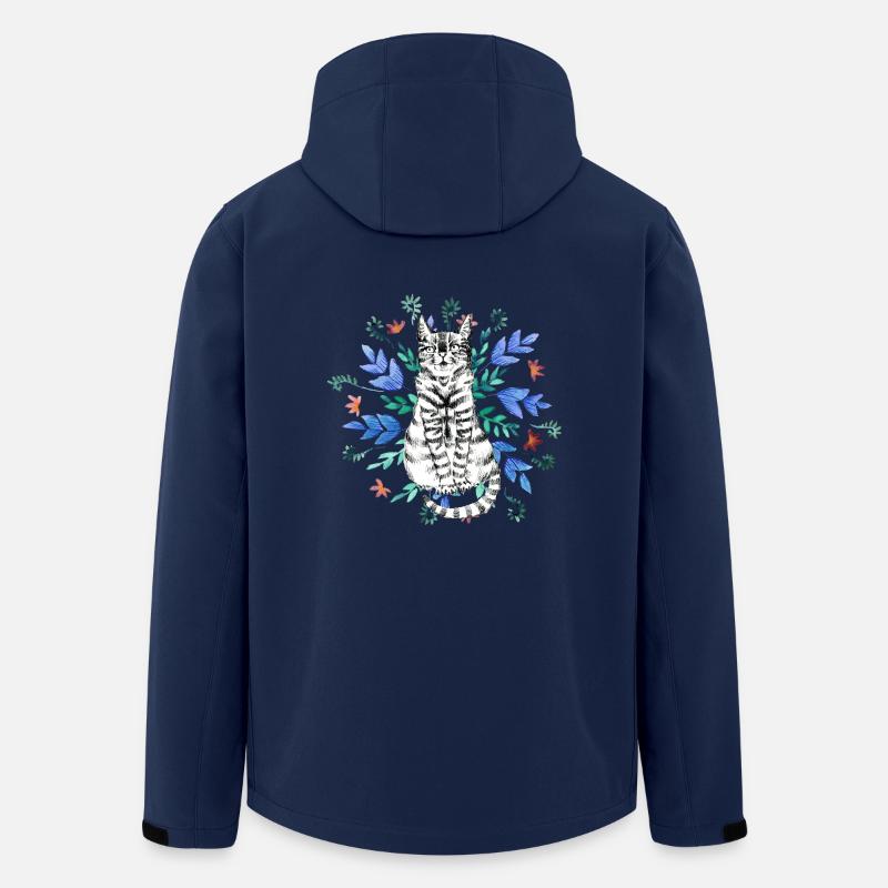 chat en ornement - Veste softshell homme en polyester recyclé Stanley/Stella - marine