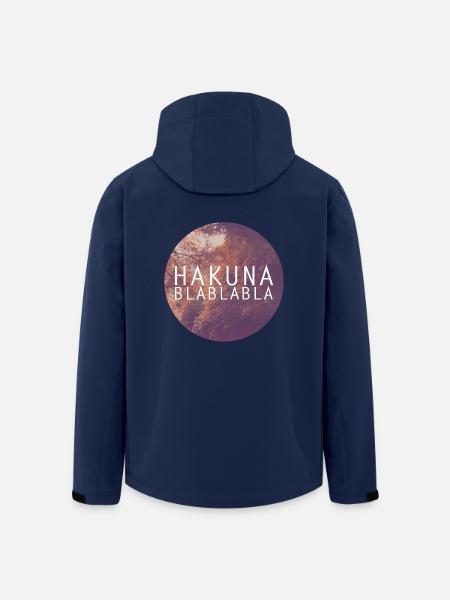 Hakuna Blablabla Scene - Men’s Recycled Softshell Jacket by Stanley/Stella - navy