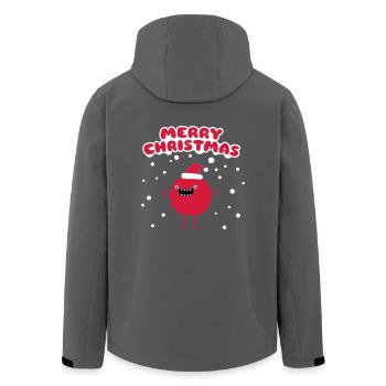 Lustiger Weihnachtsmann - Merry Christmas - Recycelte Männer Softshell-Jacke von Stanley/Stella - Anthrazit - Hinten - AI Model Male 185 light (185cm)