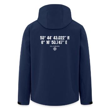 Dillenburg Geocacher Geschenk Standort GPS Stadt - Recycelte Männer Softshell-Jacke von Stanley/Stella - Navy - Hinten - AI Model Male 185 light (185cm)