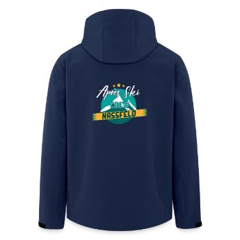 Après Ski Crew Nassfeld Geschenk - Recycelte Männer Softshell-Jacke von Stanley/Stella - Navy - Hinten - AI Model Male 185 light (185cm)