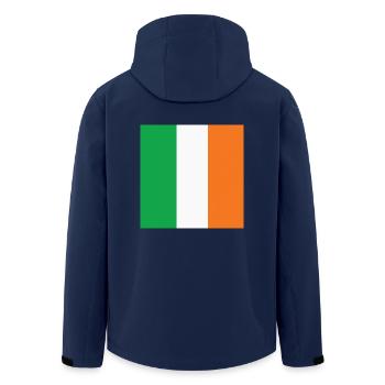 Irland-Flagge, irische stolz, Irland patriotische Geschenk - Recycelte Männer Softshell-Jacke von Stanley/Stella - Navy - Hinten - AI Model Male 185 light (185cm)