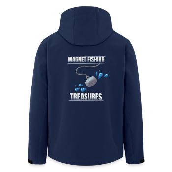 Magnet fishing - Men’s Recycled Softshell Jacket by Stanley/Stella - navy - Back - AI Model Male 185 light (185cm)