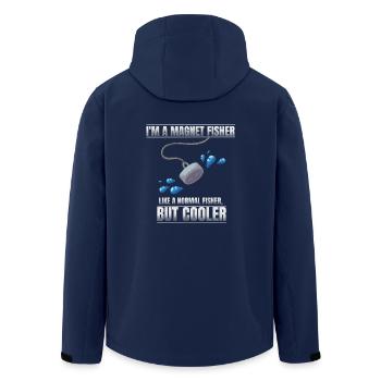 I'm a magnet fisher - Men’s Recycled Softshell Jacket by Stanley/Stella - navy - Back - AI Model Male 185 light (185cm)