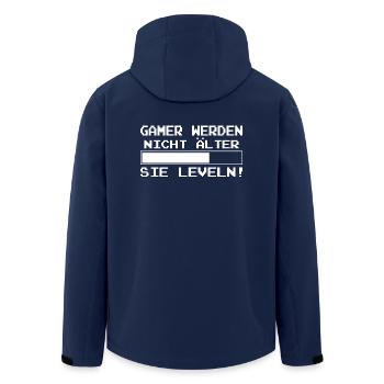 Gamer werden nicht älter, Sie Leveln! - Geschenk - Recycelte Männer Softshell-Jacke von Stanley/Stella - Navy - Hinten - AI Model Male 185 light (185cm)
