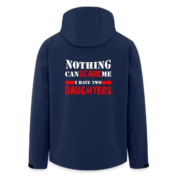 I'm afraid nothing - I have two daughters | father - Men’s Recycled Softshell Jacket by Stanley/Stella - navy - Back - AI Model Male 185 light (185cm)
