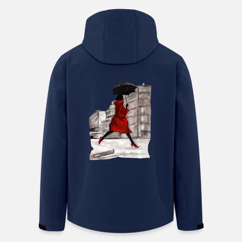 RAINING FRAU - Recycelte Männer Softshell-Jacke von Stanley/Stella - Navy