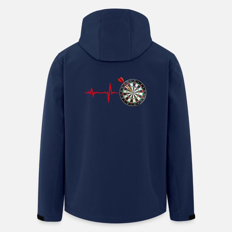 Cadeaux Heartbeat fléchettes - Veste softshell homme en polyester recyclé Stanley/Stella - marine