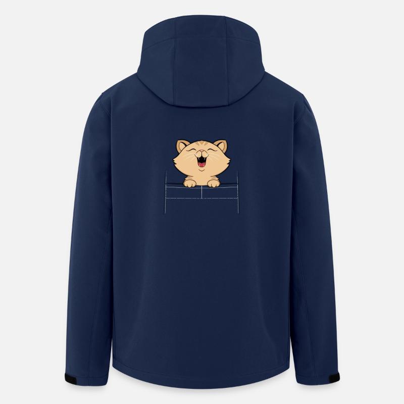 chat - Veste softshell homme en polyester recyclé Stanley/Stella - marine