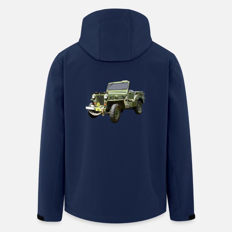Jeep Willys Odtimer - Veste softshell homme en polyester recyclé Stanley/Stella - marine