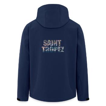 FRANCE SAINT TROPEZ - Men’s Recycled Softshell Jacket by Stanley/Stella - navy - Back - AI Model Male 185 light (185cm)