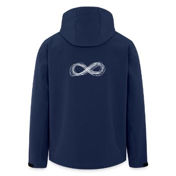 signe Infinity peinture signe infini - Veste softshell homme en polyester recyclé Stanley/Stella - marine - Dos - AI Model Male 185 light (185cm)