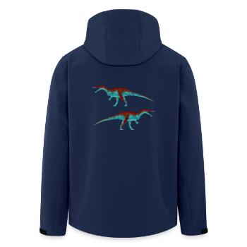 Baryonyx (Classic) - Men’s Recycled Softshell Jacket by Stanley/Stella - navy - Back - AI Model Male 185 light (185cm)