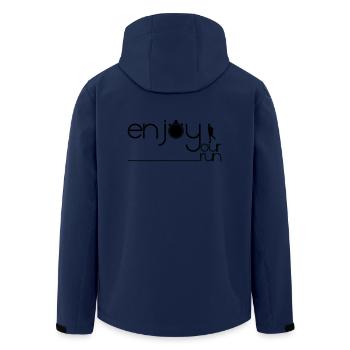 Enjoy your run - Veste softshell homme en polyester recyclé Stanley/Stella - marine - Dos - AI Model Male 185 light (185cm)
