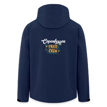 Party Crew Copenhagen - Geschenk - Men’s Recycled Softshell Jacket by Stanley/Stella - navy - Back - AI Model Male 185 light (185cm)