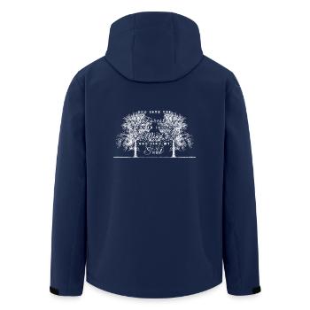Tree Forest Tree of Life Gift Spiritual Trees - Men’s Recycled Softshell Jacket by Stanley/Stella - navy - Back - AI Model Male 185 light (185cm)