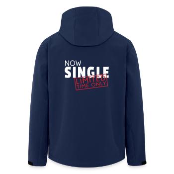 Now Single Limited time only Geschenk Singel - Recycelte Männer Softshell-Jacke von Stanley/Stella - Navy - Hinten - AI Model Male 185 light (185cm)