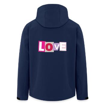 Love - Veste softshell homme en polyester recyclé Stanley/Stella - marine - Dos - AI Model Male 185 light (185cm)