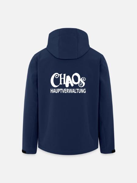 Chaos Hauptverwaltung lustiger Spruch Mütter Papa - Recycelte Männer Softshell-Jacke von Stanley/Stella - Navy