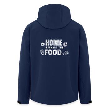 Home is where the food is gift food fast food - Men’s Recycled Softshell Jacket by Stanley/Stella - navy - Back - AI Model Male 185 light (185cm)