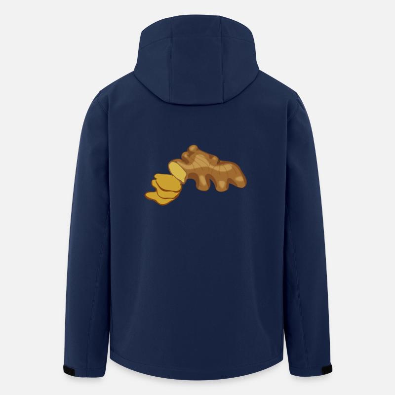 ginger ginger veggie gemuese vegetable1 - Men’s Recycled Softshell Jacket by Stanley/Stella - navy