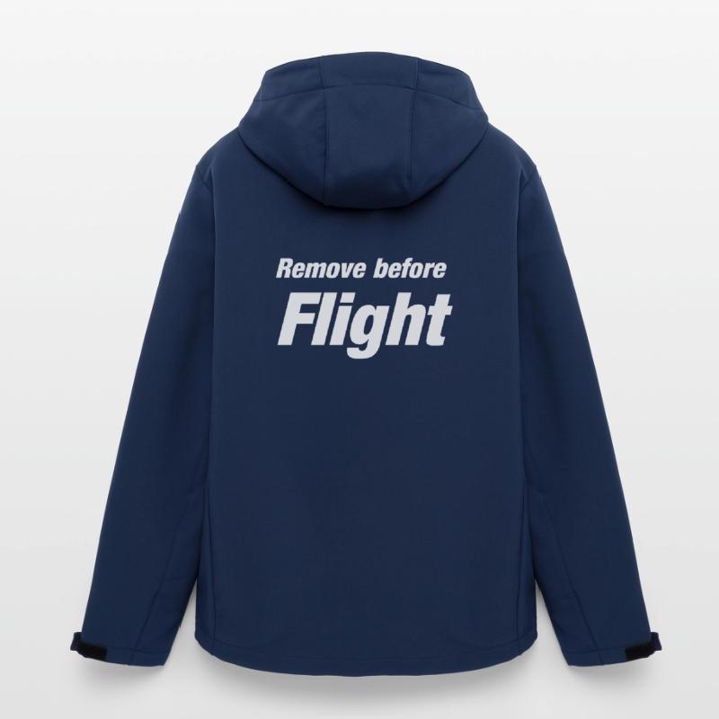 Remove before Flight Spruch Pilot Geschenkidee Recycelte Männer Softshell-Jacke von Stanley/Stella