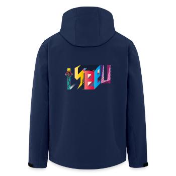 I SEE U - Veste softshell homme en polyester recyclé Stanley/Stella - marine - Dos - AI Model Male 185 light (185cm)