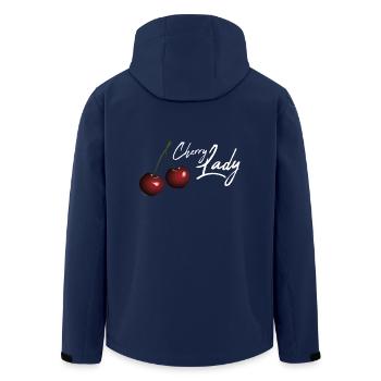 Cherry Lady / Geschenk Idee - Recycelte Männer Softshell-Jacke von Stanley/Stella - Navy - Hinten - AI Model Male 185 light (185cm)