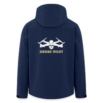 Drone pilot drone - Men’s Recycled Softshell Jacket by Stanley/Stella - navy - Back - AI Model Male 185 light (185cm)