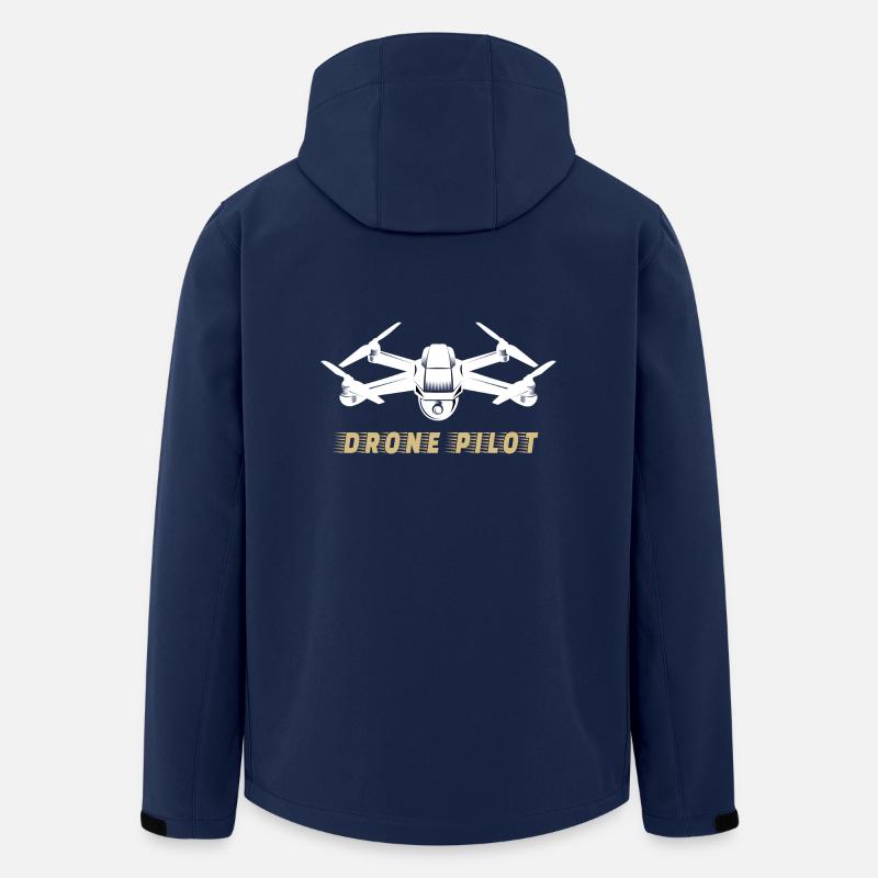 drone pilote Drone - Veste softshell homme en polyester recyclé Stanley/Stella - marine