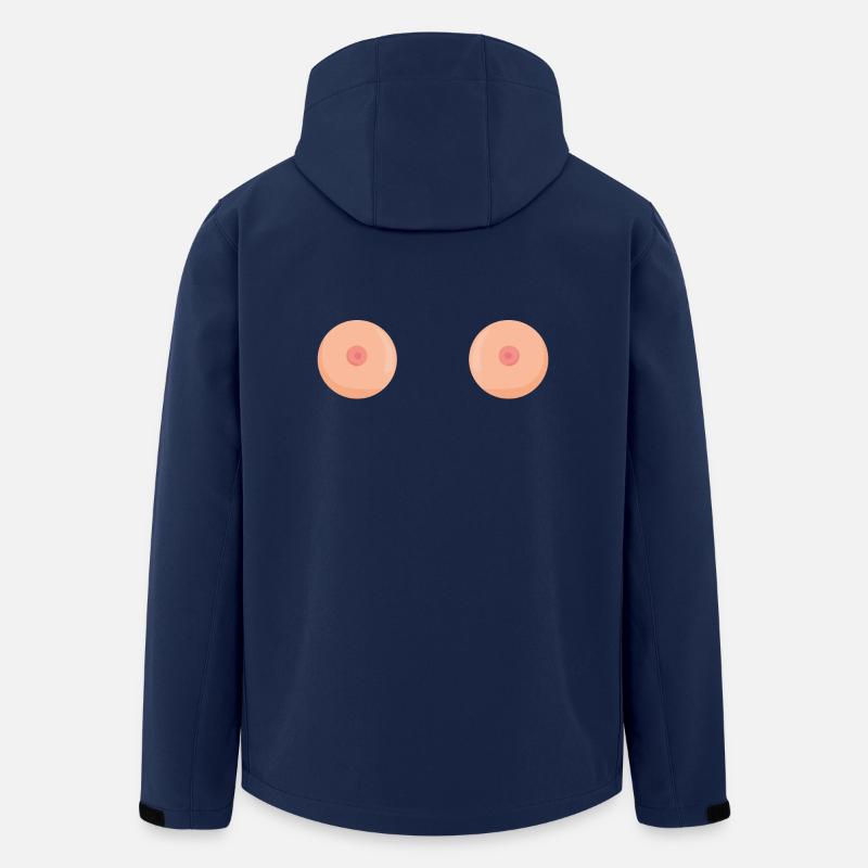 boobs brüste - Recycelte Männer Softshell-Jacke von Stanley/Stella - Navy