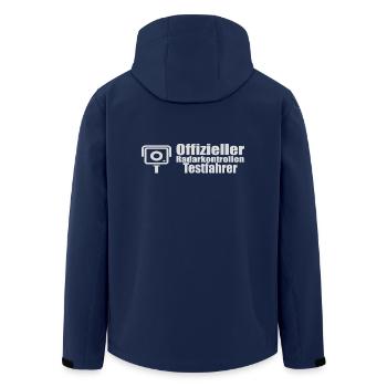 Offizieller Radarkontrollen testfahrer lustig - Recycelte Männer Softshell-Jacke von Stanley/Stella - Navy - Hinten - AI Model Male 185 light (185cm)