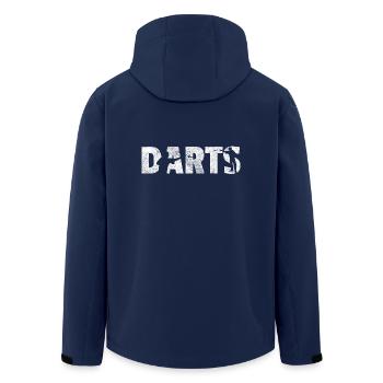 Darts shirt Geschenk Dartspieler - Recycelte Männer Softshell-Jacke von Stanley/Stella - Navy - Hinten - AI Model Male 185 light (185cm)